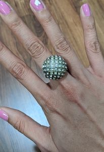 Forever 21 costume diamond ball ring
